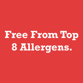 Free From Top 8 Allergens.